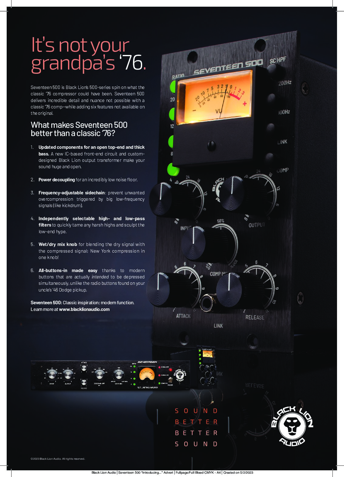 Black Lion Audio - Seventeen 500 - A4